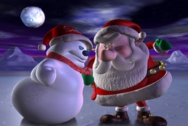 Une scène du film Santa vs. the Snowman in 3D
