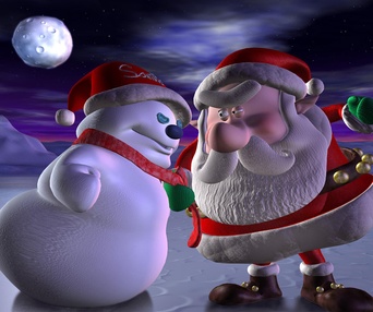 Une scène du film Santa vs. the Snowman in 3D