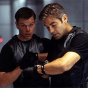 Matt Damon et George Clooney dans Ocean's Eleven