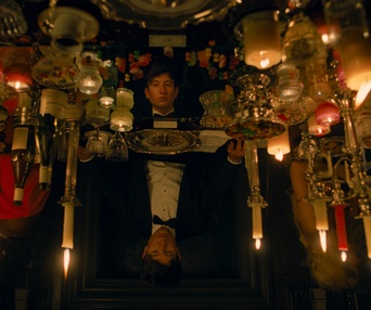 Une scène du film Saltburn