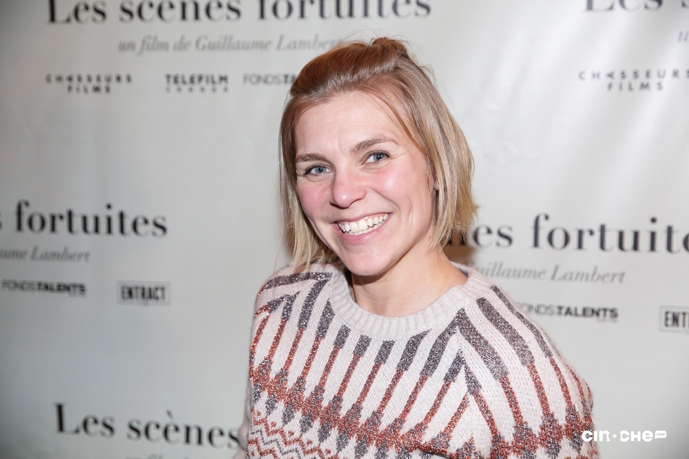 Sur le tapis rouge du film Les scènes fortuites