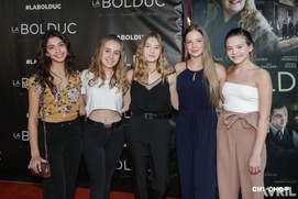 Sur le tapis rouge du film Le Bolduc