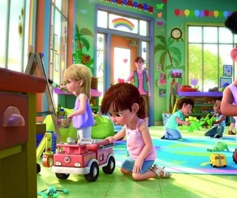 Une scène du film Toy Story 3