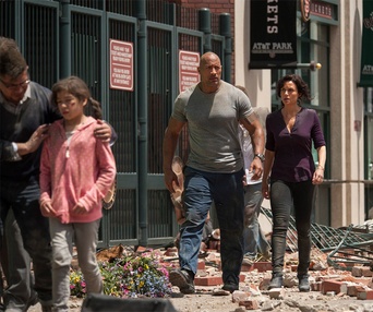 Une scène du film San Andreas
