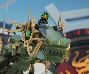 Une scène du film The LEGO Ninjago Movie
