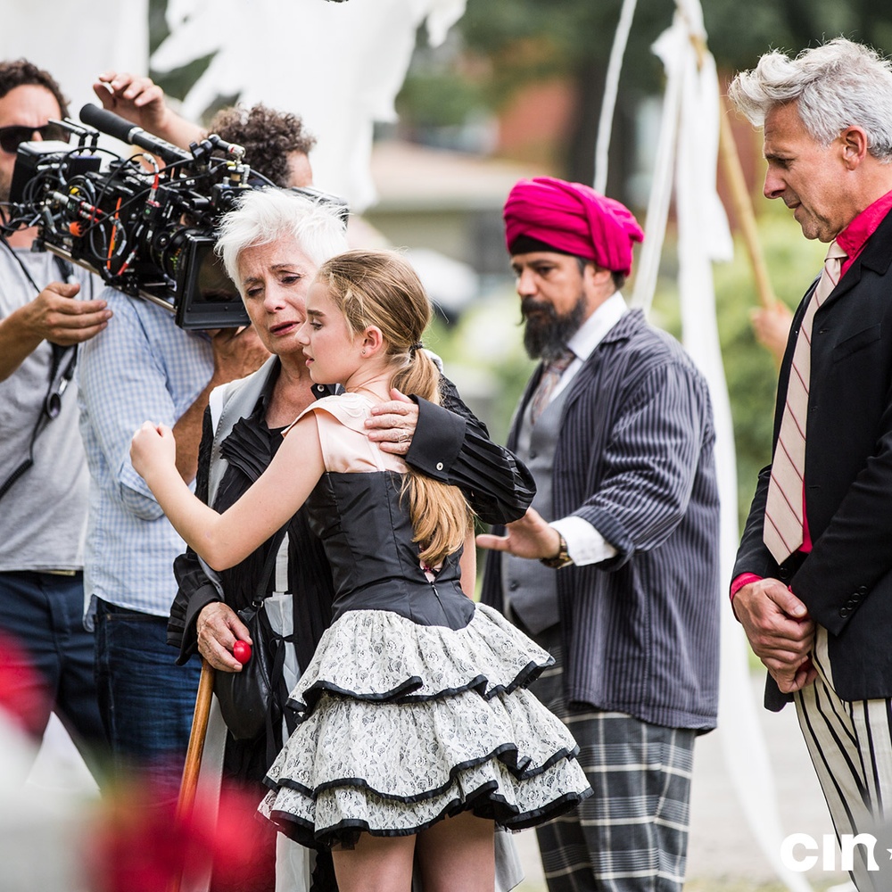 Sur le plateau du film Mon cirque à moi
