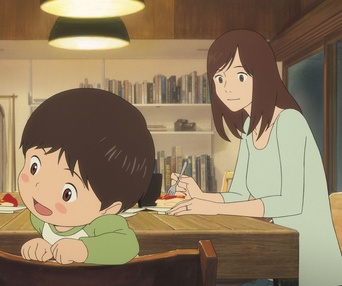 Une scène du film Miraï, ma petite soeur