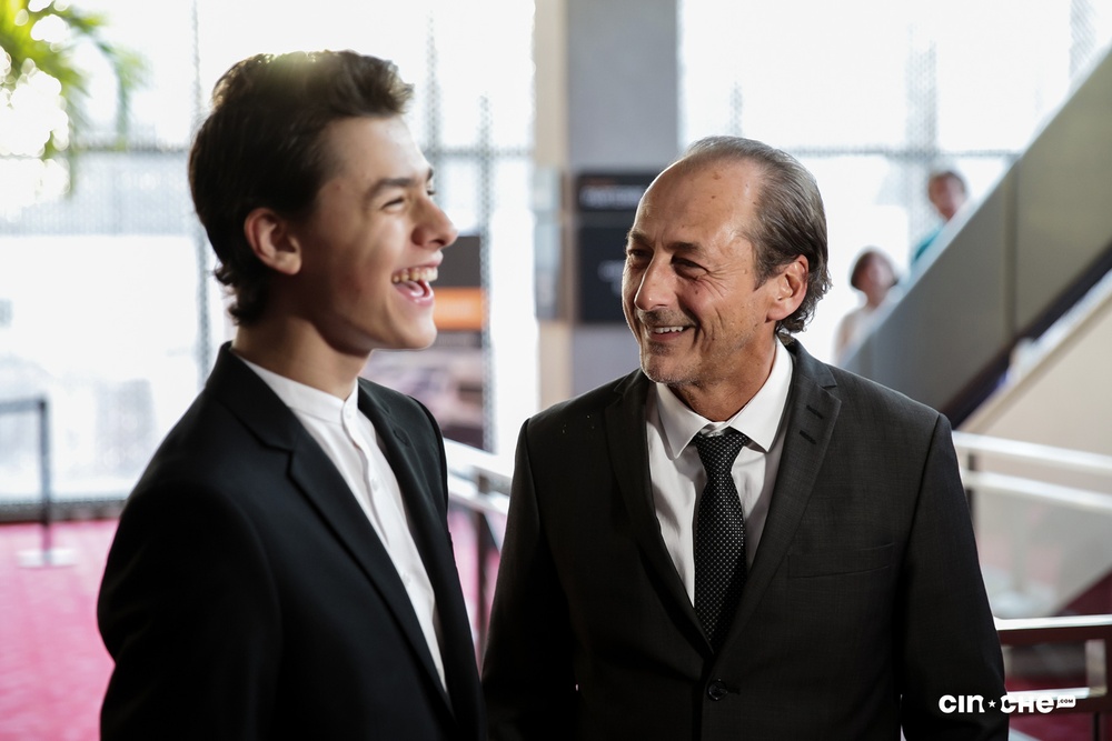 Sur le tapis rouge du film Les rois mongols