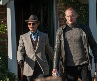 Une scène du film Mortdecai