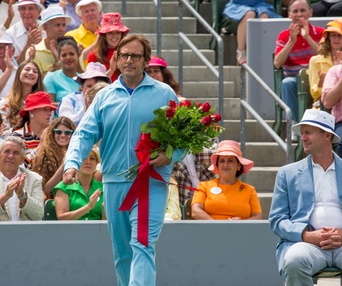 Une scène du film Battle of the Sexes