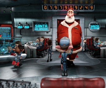 Une scène du film Arthur Christmas