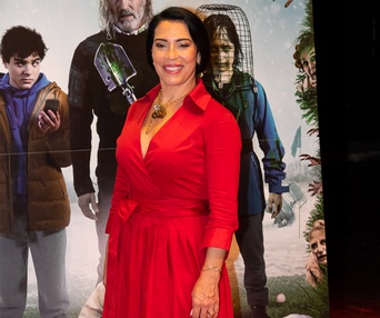 Sur le tapis rouge du film Brain Freeze