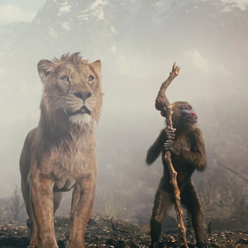 Une scène du film Mufasa: The Lion King