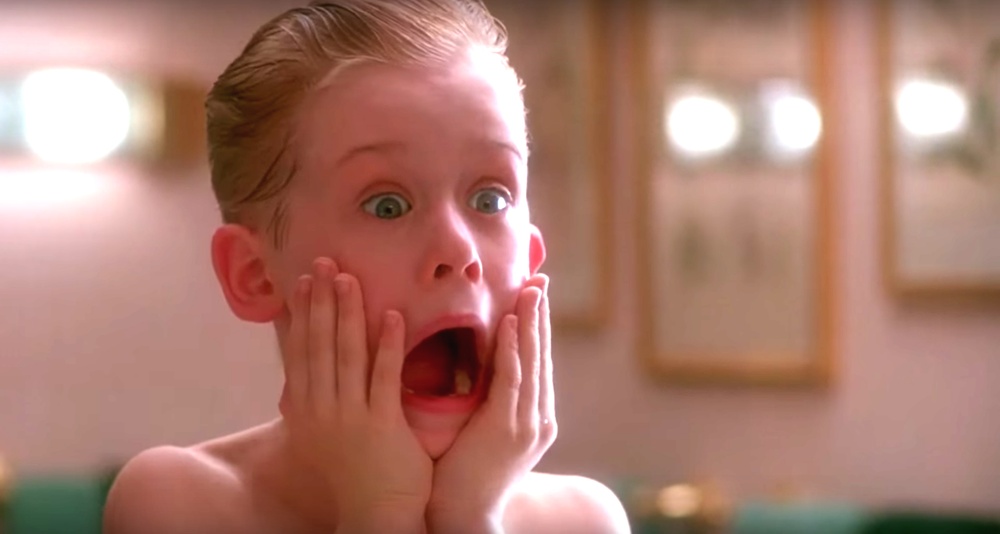 Une scène du film Home Alone