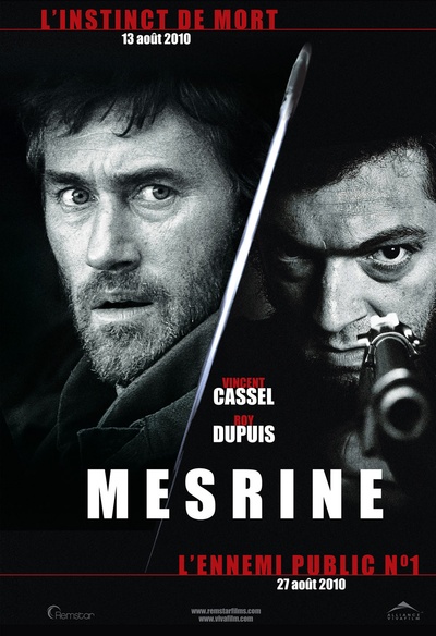 Affiche des films Mesrine - L'instinct de mort, L'ennemi public no. 1