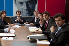 Une scène du film La conquête