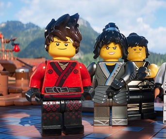 Une scène du film The LEGO Ninjago Movie