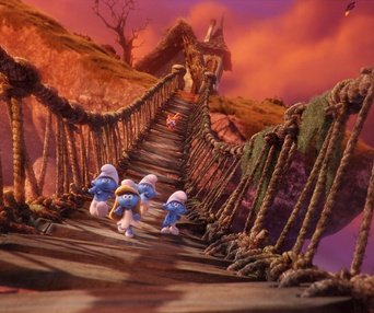 Une scène du film Smurfs: The Lost Village