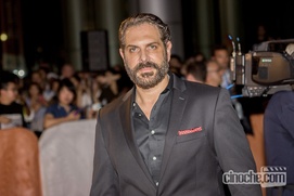 Sur le tapis rouge du film The Magnificent Seven