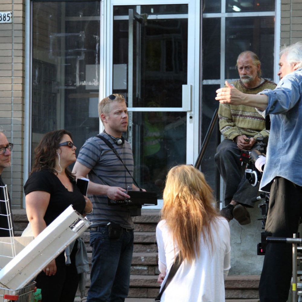 Sur le plateau du film Rose by Name