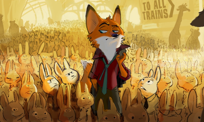 Ginnifer Goodwin et Jason Bateman dans Zootopia