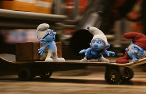 Une scène du film The Smurfs