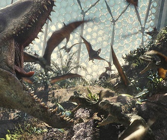 Une scène du film Jurassic World