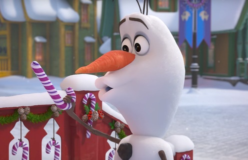 Une scène du court métrage Olaf's Frozen Adventure