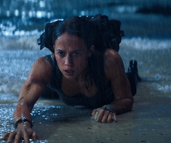 Une scène du film Tomb Raider