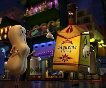 Une scène du film Sausage Party