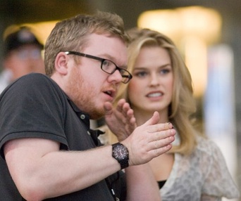 Sur le plateau du film She's Out of My League