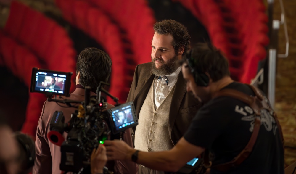 Visite de plateau du film Mlle Bottine