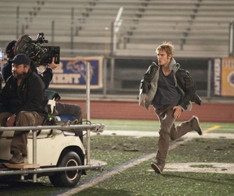 Sur le plateau du film I Am Number Four