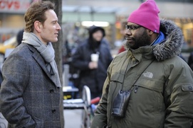 Sur le plateau du film Shame