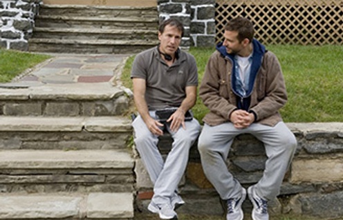 David O. Russell et Bradley Cooper sur le plateau du film Silver Linings Playbook