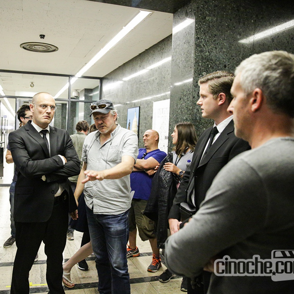 Sur le plateau du film Bon Cop Bad Cop 2