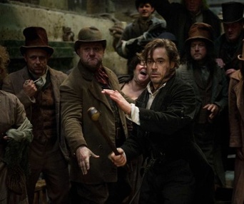 Une scène du film Sherlock Holmes: A Game of Shadows