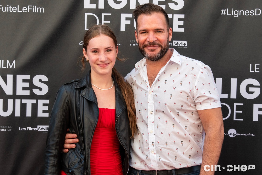 Sur le tapis rouge du film Lignes de fuite