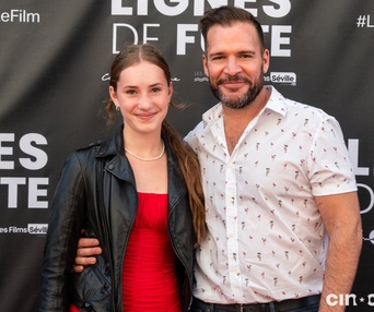 Sur le tapis rouge du film Lignes de fuite