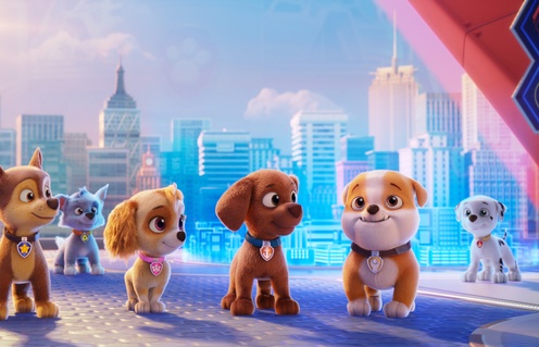 Une scène du film Paw Patrol: The Movie