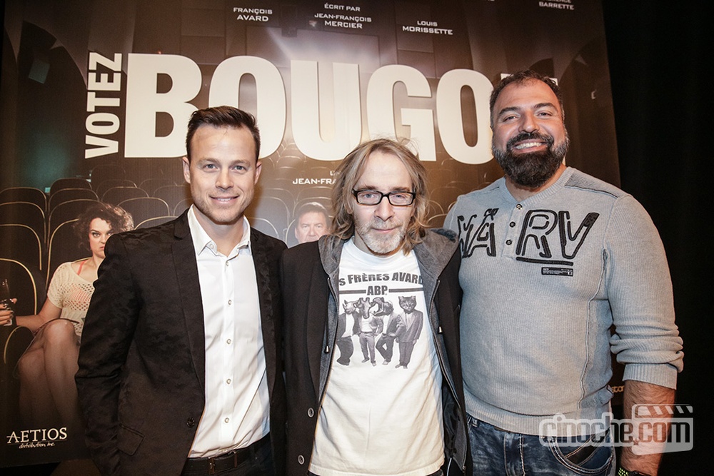 Sur le tapis rouge du film Votez Bougon