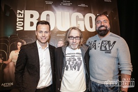 Sur le tapis rouge du film Votez Bougon
