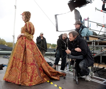 Sur le plateau du film The Three Musketeers