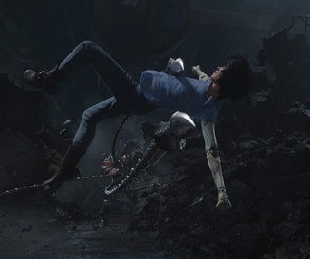 Une scène du film Alita: Battle Angel