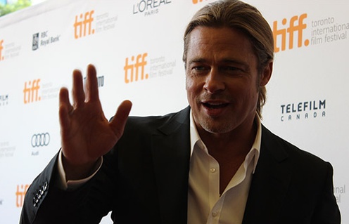 Brad Pitt sur le tapis rouge du film 12 Years A Slave