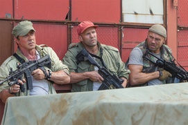 Une scène du film The Expendables 3 Une scène du film The Expendables 3