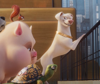 Une scène du film DC League of Super-Pets