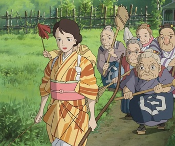 Une scène du film The Boy and the Heron