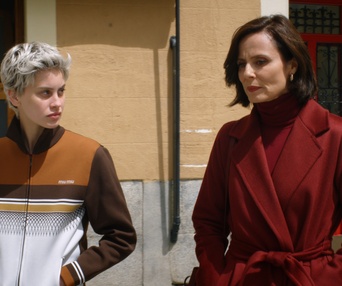 Une scène du film Parallel Mothers