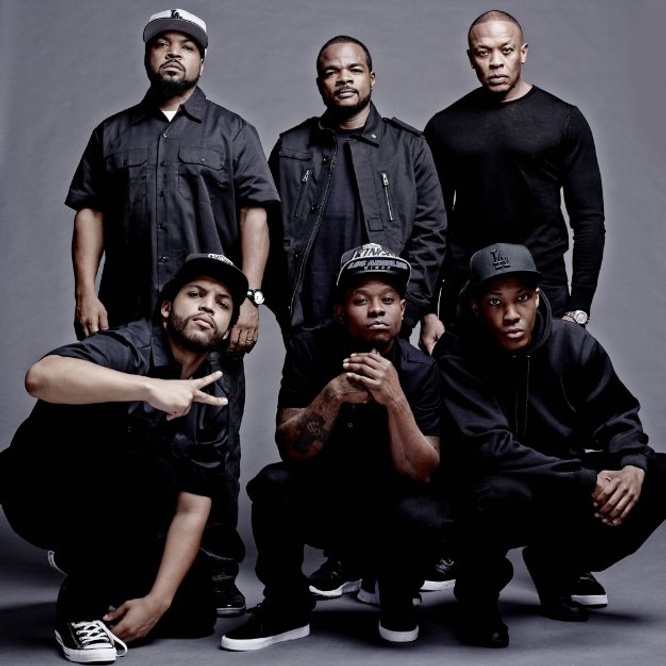 Une scène du film <em>Straight Outta Compton</em>